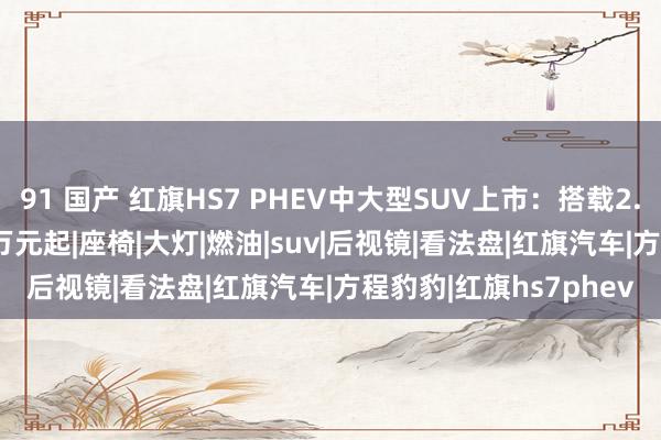 91 国产 红旗HS7 PHEV中大型SUV上市：搭载2.0T插混能源，31.58万元起|座椅|大灯|燃油|suv|后视镜|看法盘|红旗汽车|方程豹豹|红旗hs7phev