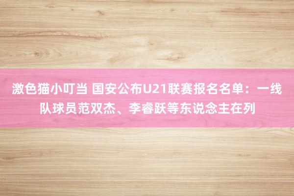 激色猫小叮当 国安公布U21联赛报名名单：一线队球员范双杰、李睿跃等东说念主在列
